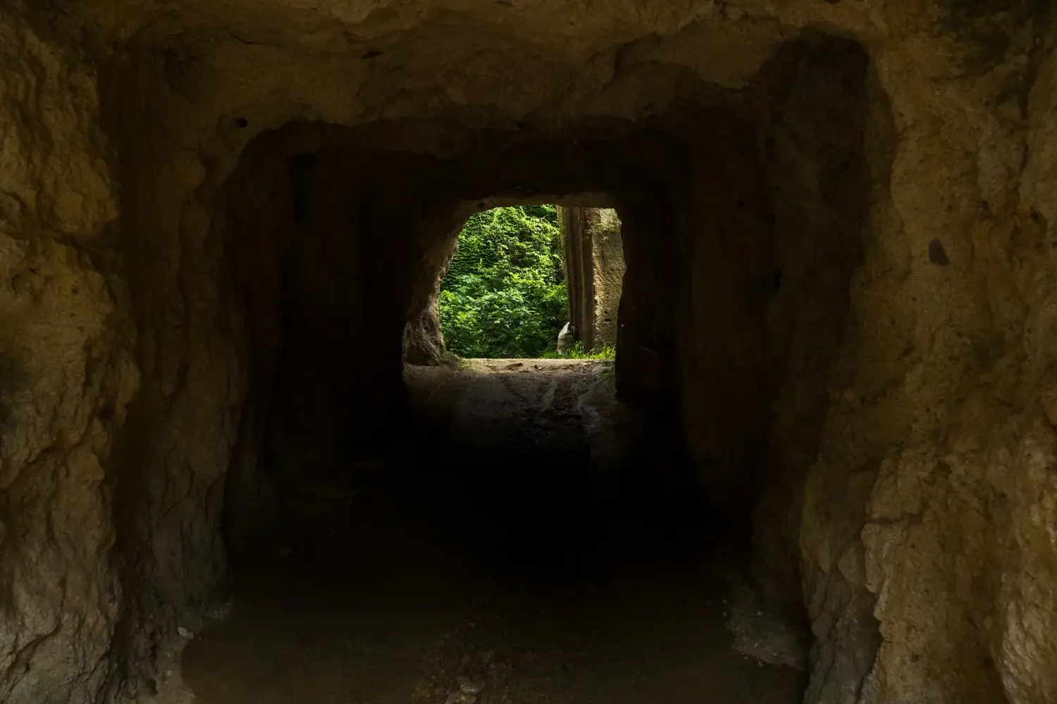 石井友人による岩壁へのプロジェクション映像